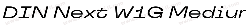 DIN Next W1G Medium字体转换